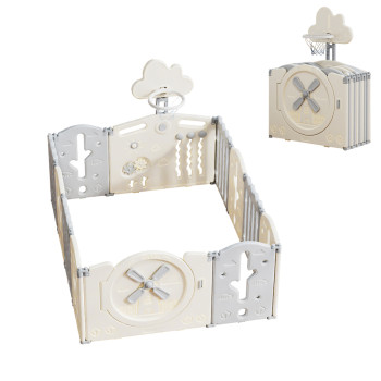 Манеж пластиковий inSPORTline Bufalino 10+2 127 x 160 x 64 см