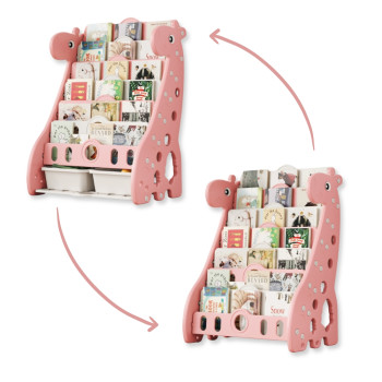 Дитяча книжкова шафа inSPORTline Girafondo Колір Жовтий