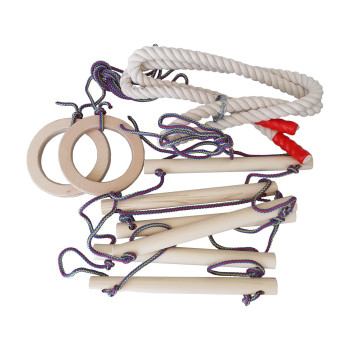 Набір "Гімнаст" H200, Домашні, 70, Дерево, Бавовна, Дитячі, Кільця, 2.5