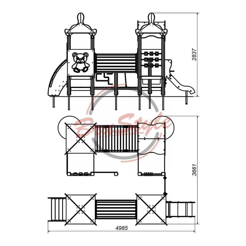 Ігровий комплекс "Прогресивний малюк плюс" DIO738