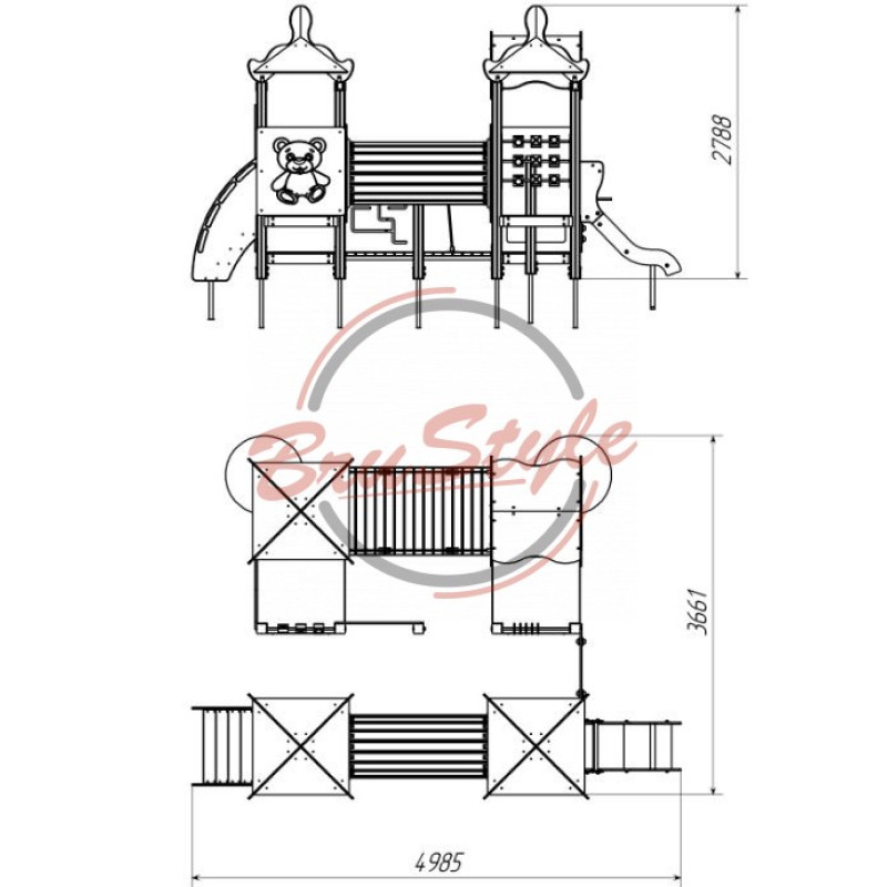 Ігровий комплекс "Прогресивний малюк плюс" DIO738
