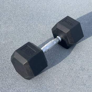Гексагональна обгумована гантель 12.5 кг DB3020-12.5