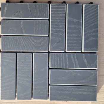 Садова плитка з ПВХ пластику сіра (1 шт) BRI-104.15