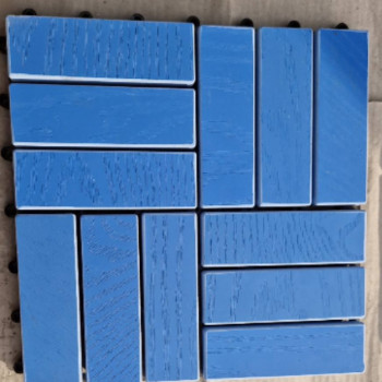 Садова плитка з ПВХ пластику синя (1 шт) BRI-104.16