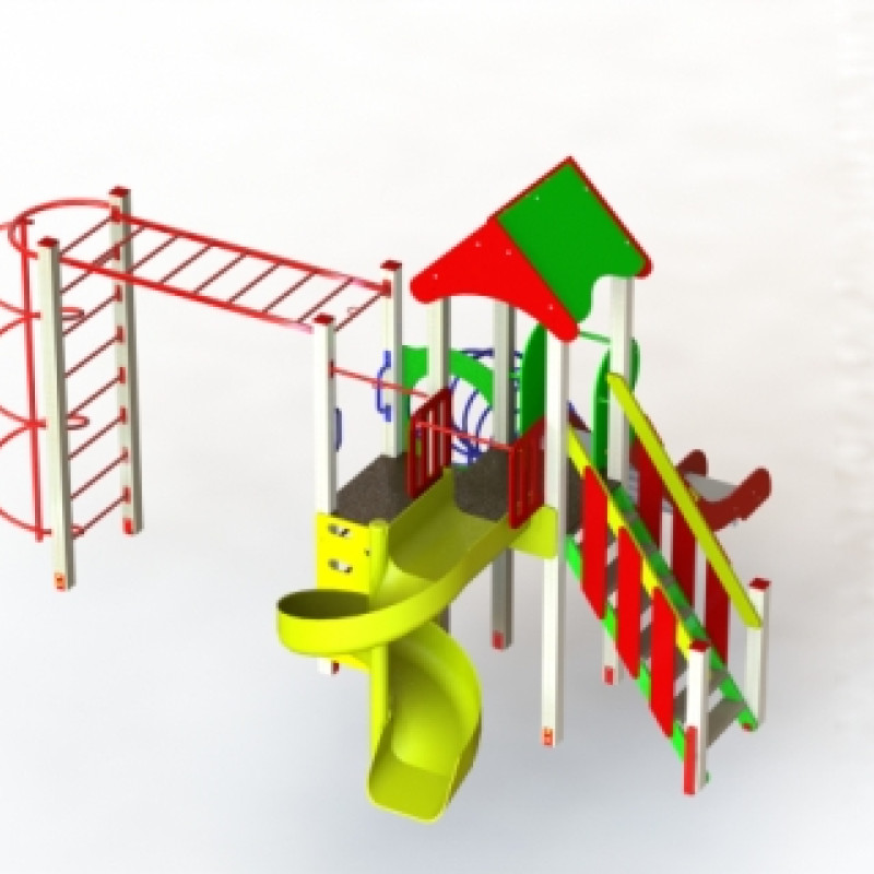 Ігровий комплекс "Радість"з пласт. гіркою DIO805.2