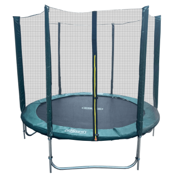 Батут KIDIGO 244 см з сіткою та драбиною