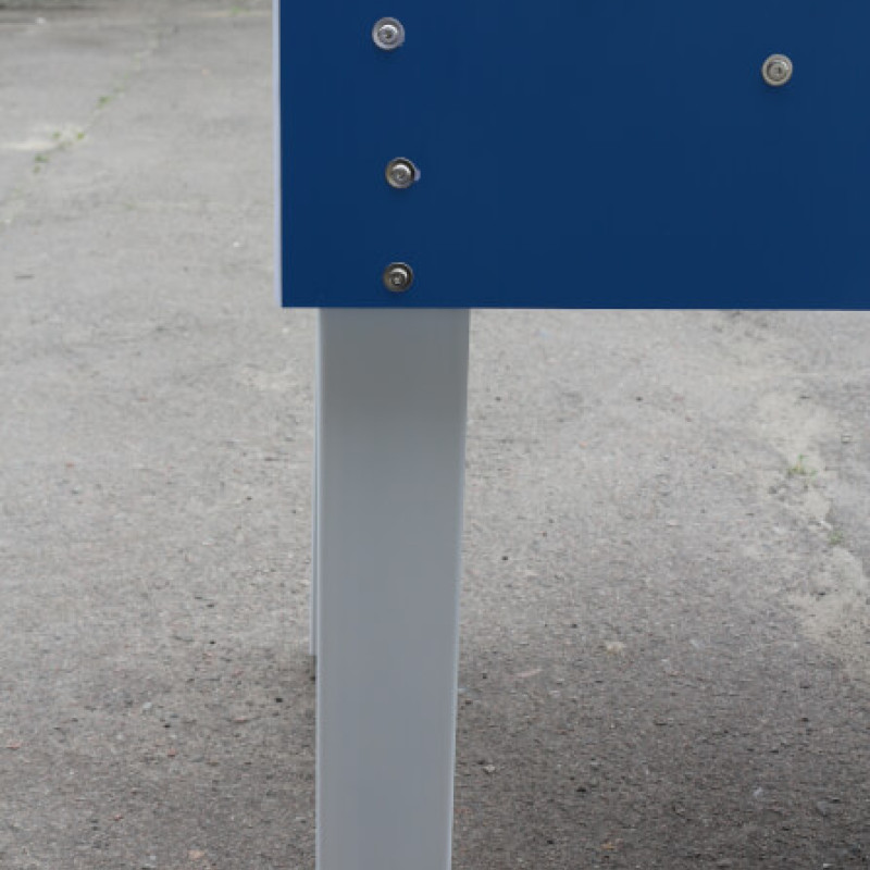 Настільний футбол Street (141х74х88 см / синій колір / металеві ноги / захист від води та сонця)