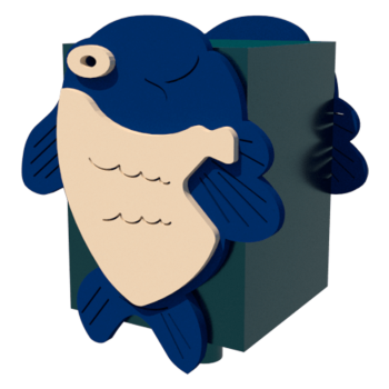 Дитячий смітник Рибка KIDIGO