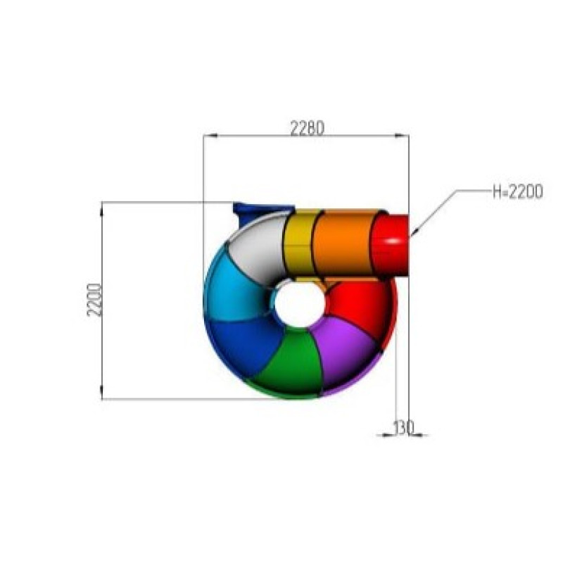 Гірка склопластикова Індіго